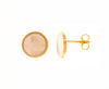 Earrings in 18kt Yellow Gold and Mother of Pearl