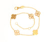  5 Leaf Clover Bracelet in 18kt Yellow Gold