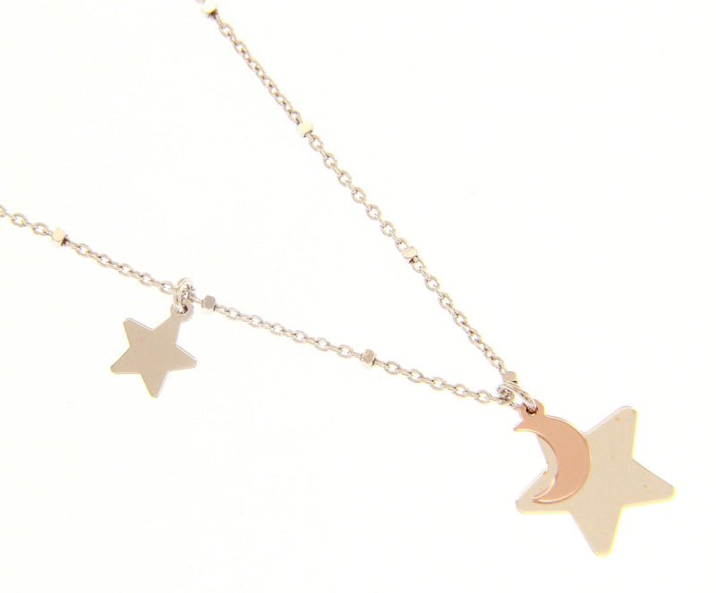  Maiocchi Silver Necklace 7 Stars and Moon Silver