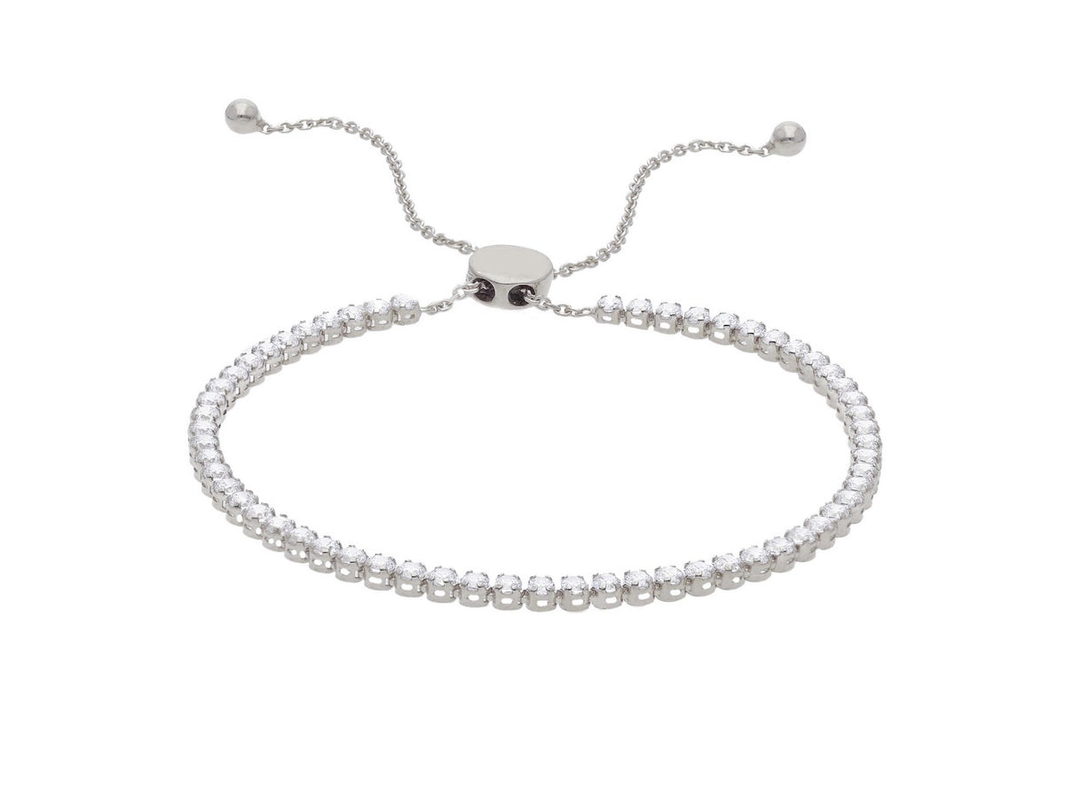 Bracciale Tennis Oro Bianco 18kt e Zirconi