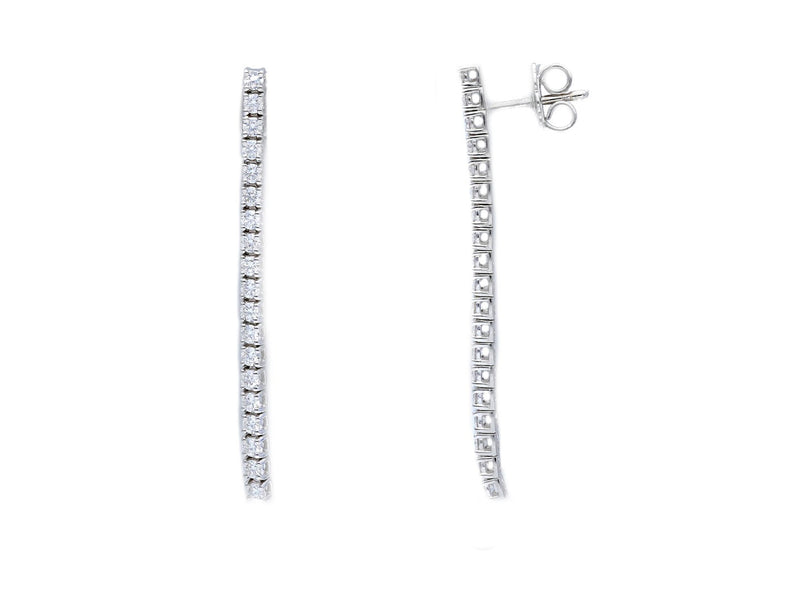  Tennis earrings with 1.00 ct diamonds