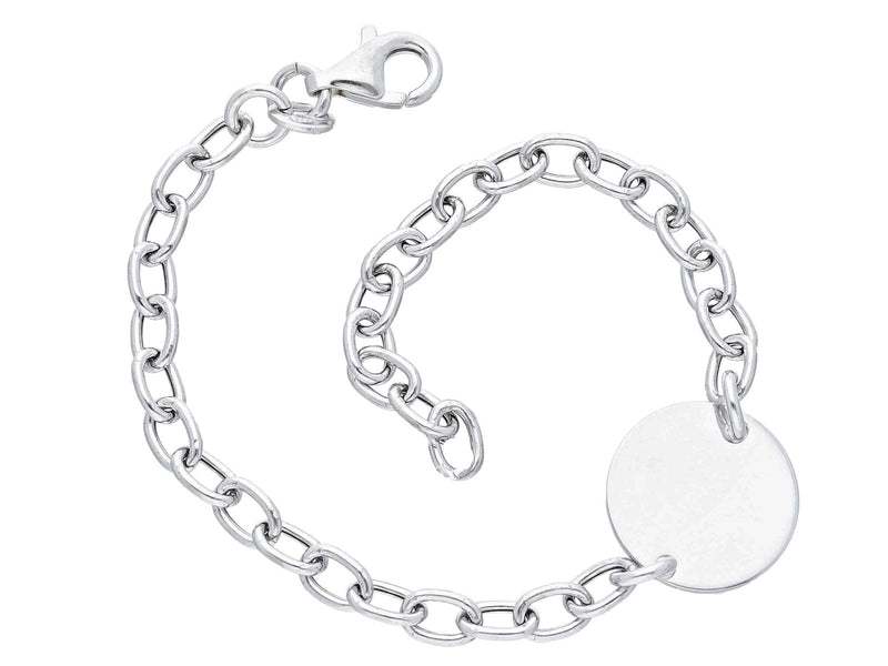 Maiocchi Silver Bracciale con Tondo Argento