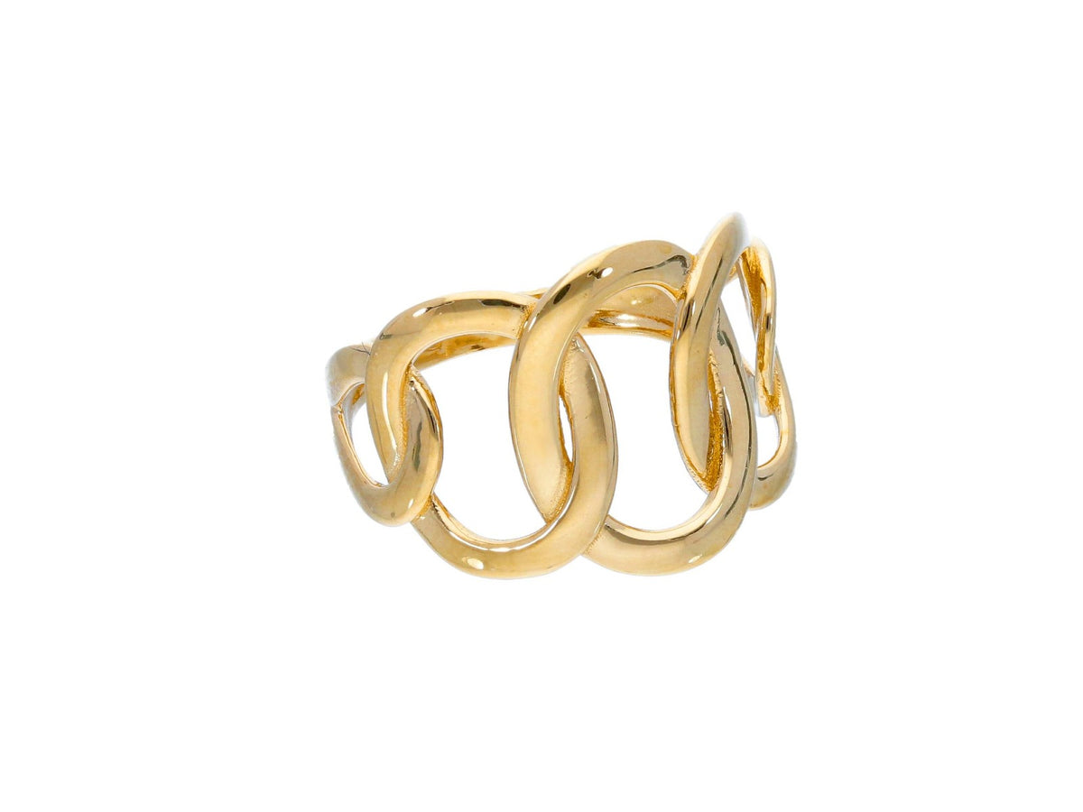 Maiocchi Milano Anello a Maglia Oro Giallo 18kt