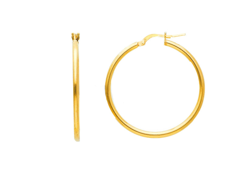  Maiocchi Silver Hoop Earrings 30 mm Gold Silver
