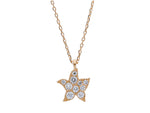  Maiocchi Milano Star Necklace Rose Gold Diamonds