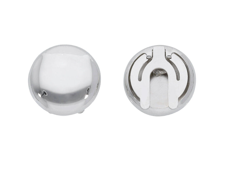  Round button covers in 18kt White Gold