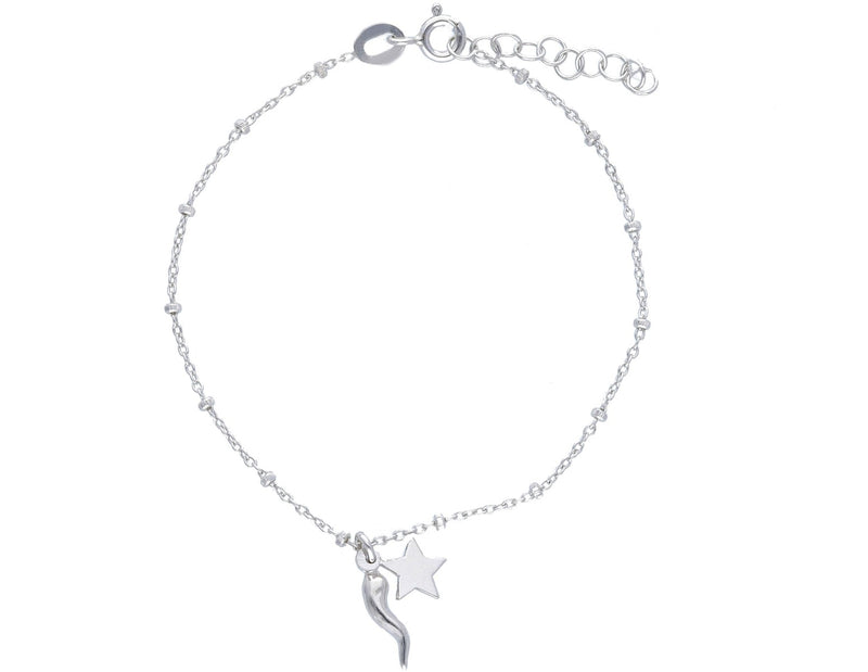 Maiocchi Silver Bracciale Charm Fortuna Argento