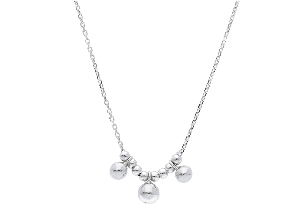 Maiocchi Silver Collana 3 Boule Argento