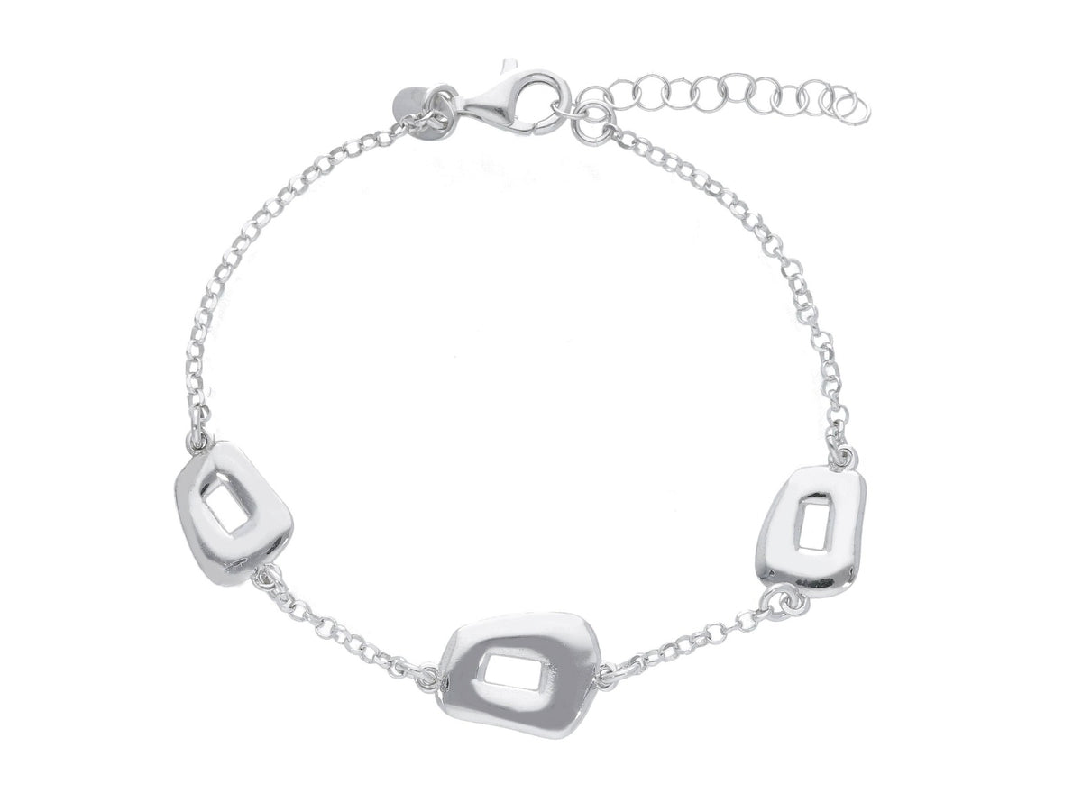 Maiocchi Silver Bracciale Sagome Argento