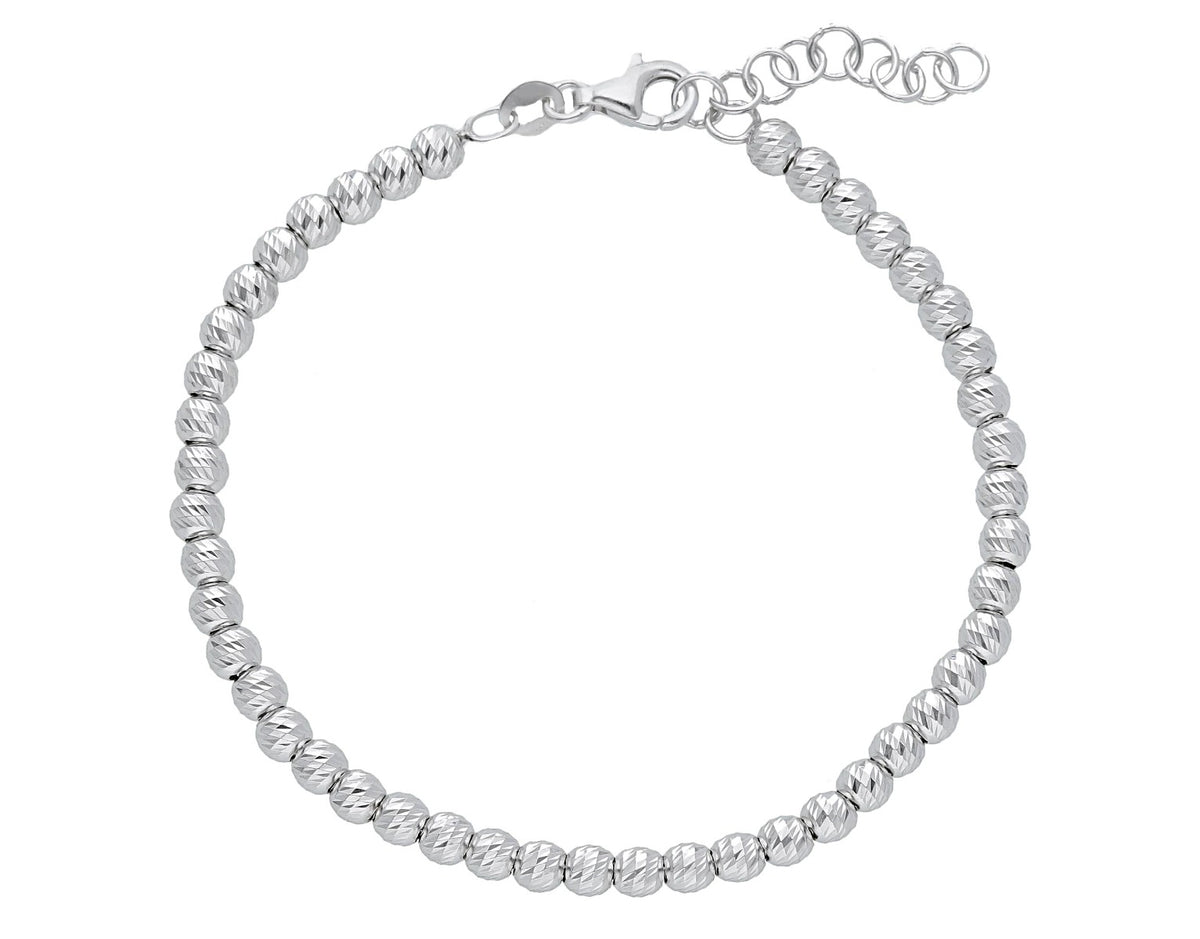 Maiocchi Silver Bracciale Boule Sfaccettate Piccole Argento