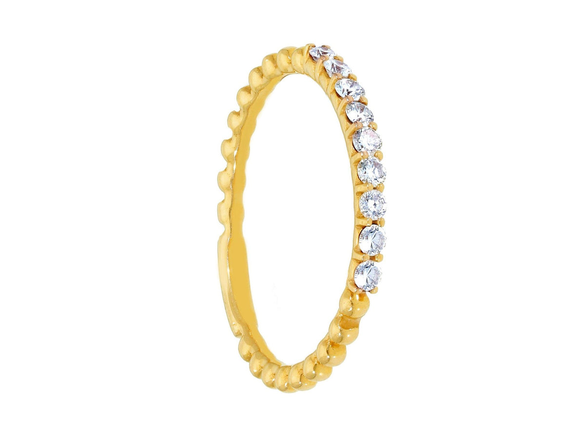  Maiocchi Milano Ring in Yellow Gold and Diamonds 0.17 ct