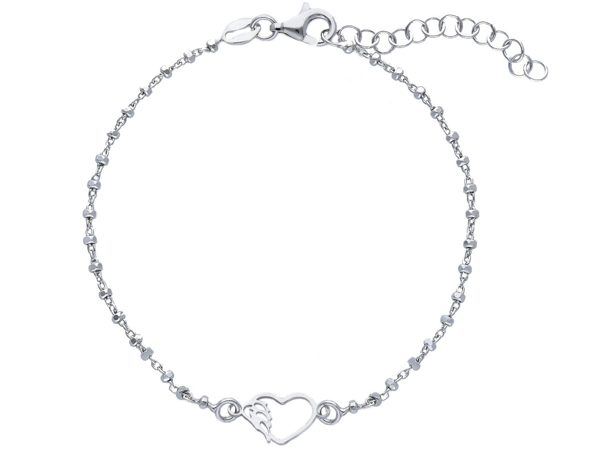 Maiocchi Silver Bracciale Charm Cuore Argento