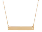 18kt Rose Gold Choker with Central Bar