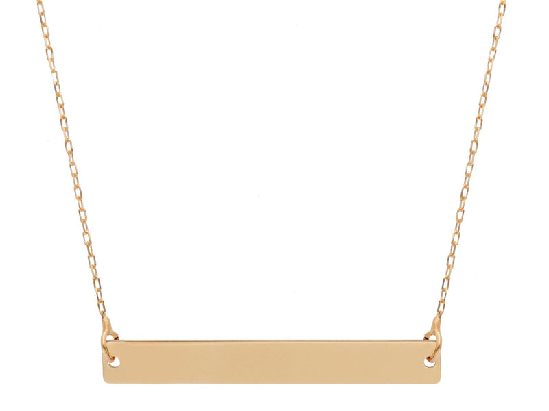  18kt Rose Gold Choker with Central Bar