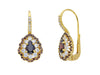  Earrings in 18kt Yellow Gold and Zircons