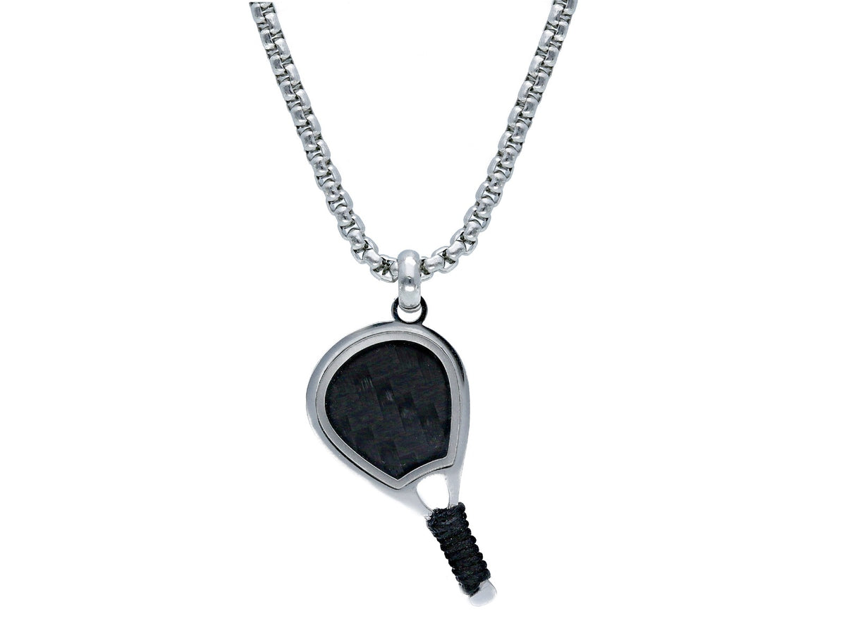 Maiocchi Steel Paddle Necklace Steel