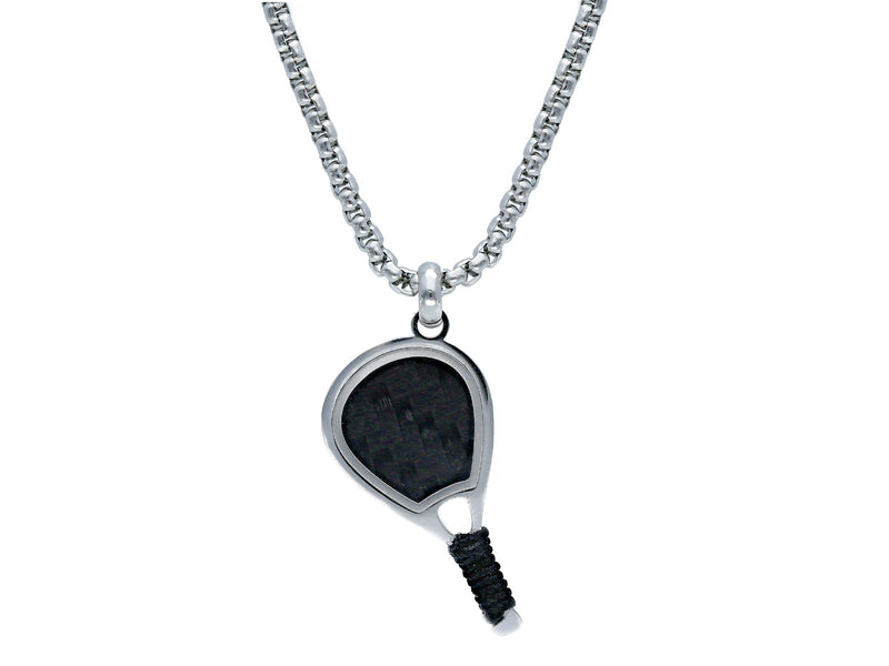  Maiocchi Steel Paddle Necklace Steel