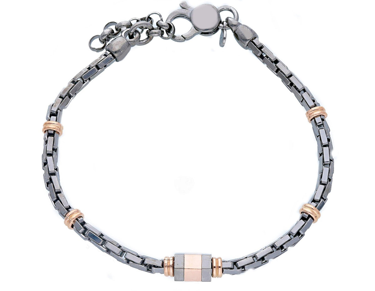 Maiocchi Silver Burnished Silver Bracelet