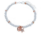 Maiocchi Silver Bracciale Stella e Campanello Argento