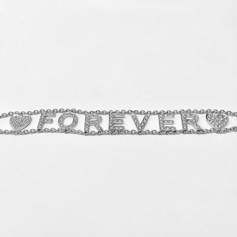 Forever Bracelet in White Gold and Diamonds