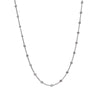  White Gold Necklace with Interspersed Diamonds 1.02 ct