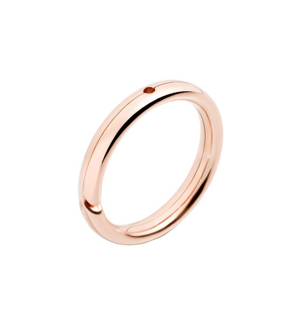 Dodo Brisé Ring with Hole for Pendant in 9kt Rose Gold