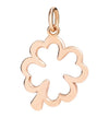  Dodo Charm Silhouette Four Leaf Clover 9kt Rose Gold