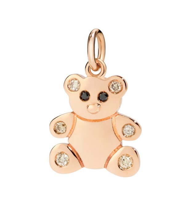 Dodo Charm Orsetto Oro Rosa 9kt e Diamanti