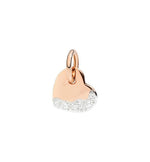 Dodo Charm Cuore Oro Rosa 9kt e Diamanti