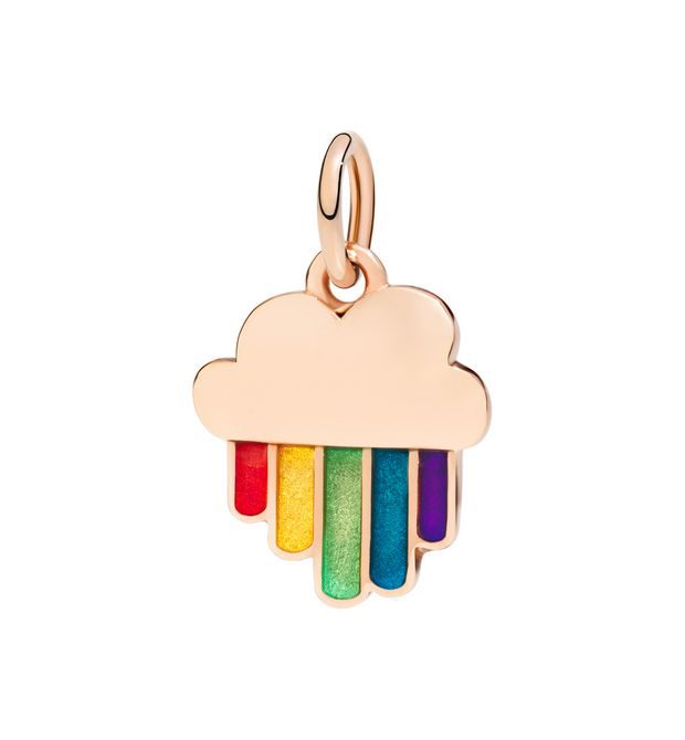 Dodo Charm Arcobaleno Oro Rosa 9kt e Smalto