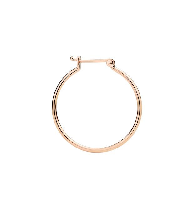 Dodo Orecchino A Cerchio Grande Oro Rosa 9kt