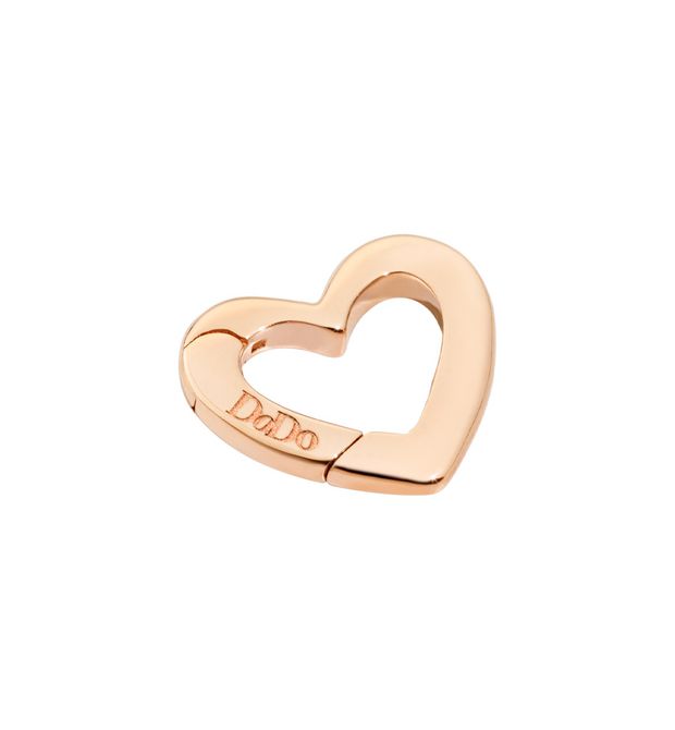 Dodo Moschettone Cuore Oro Rosa 9kt Piccolo