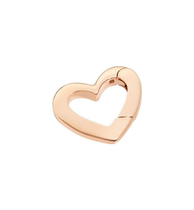 Dodo Moschettone Cuore Oro Rosa 9kt Piccolo