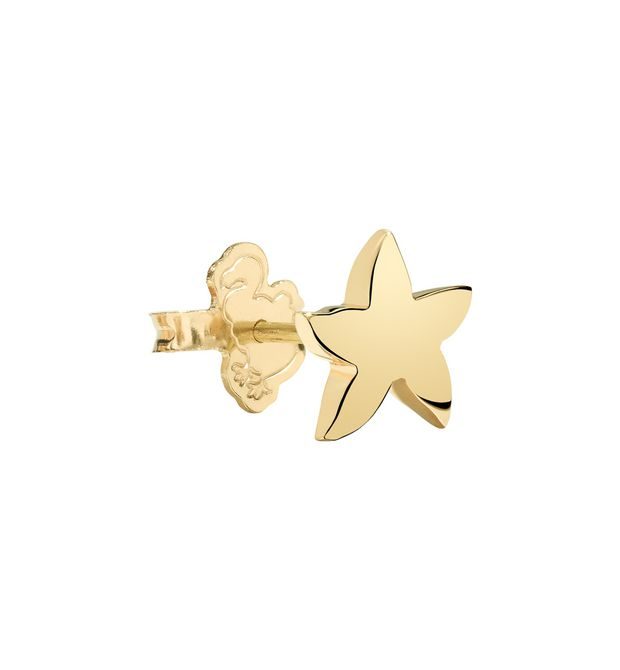  Dodo Star Earring in 18kt Yellow Gold