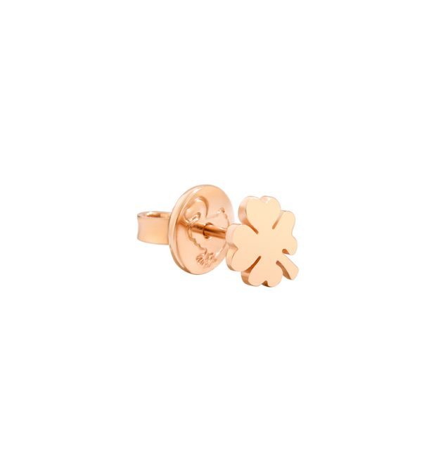  Dodo Mini Four-Leaf Clover Earring in 9kt Rose Gold