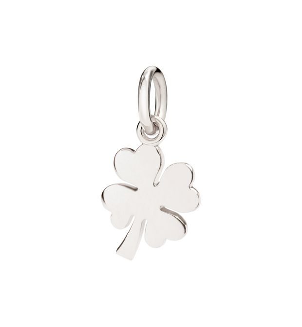 Dodo Charm Quadrifoglio Oro Bianco 18kt
