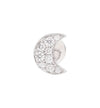  Dodo Moon Earring in 18kt White Gold and Diamonds