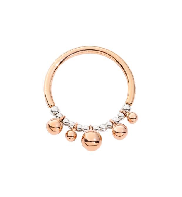  Dodo Bubble Ring in 9k Rose Gold and Silver