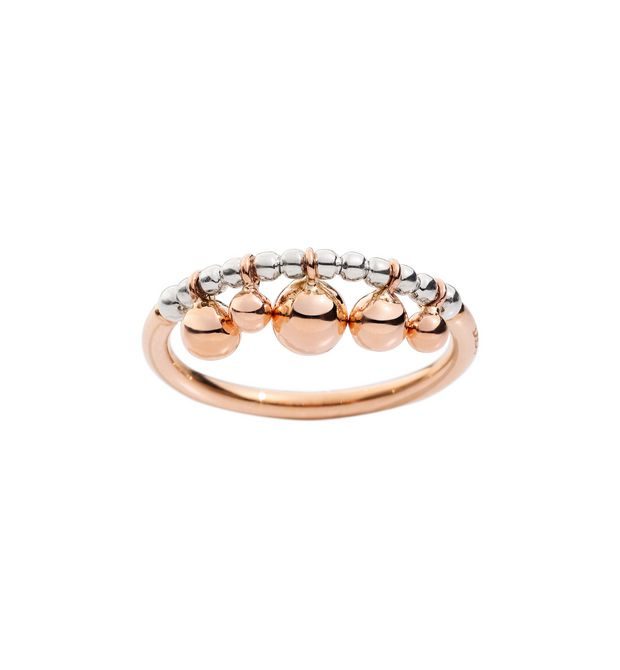 Dodo Bubble Ring in 9k Rose Gold and Silver