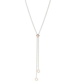 Collana Bollicine Argento e Oro Rosa 9kt