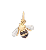  Dodo Bee Charm in 18kt Yellow Gold and Diamonds