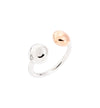  Dodo Nugget Ring in Silver and 9kt Rose Gold