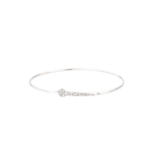 Dodo Bangle 18kt White Gold and Diamonds