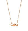  Dodo Mini Knot Necklace 9kt Rose Gold