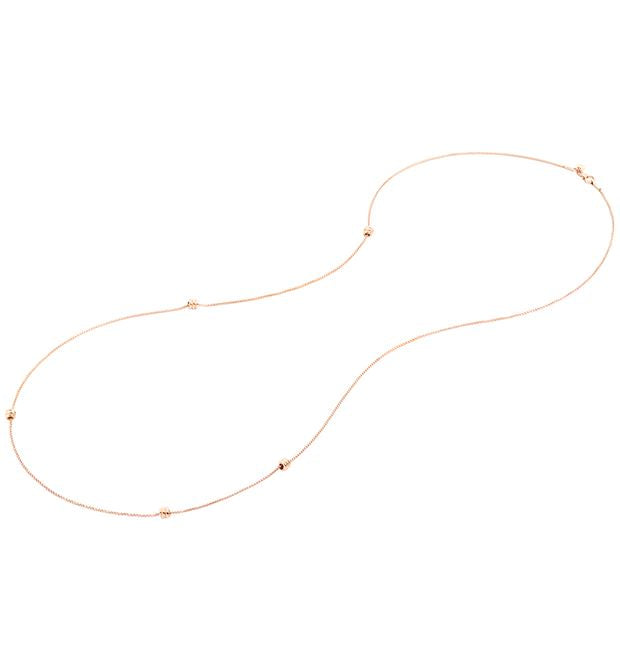 Dodo Collana Nodo Oro Rosa 9kt 80 cm