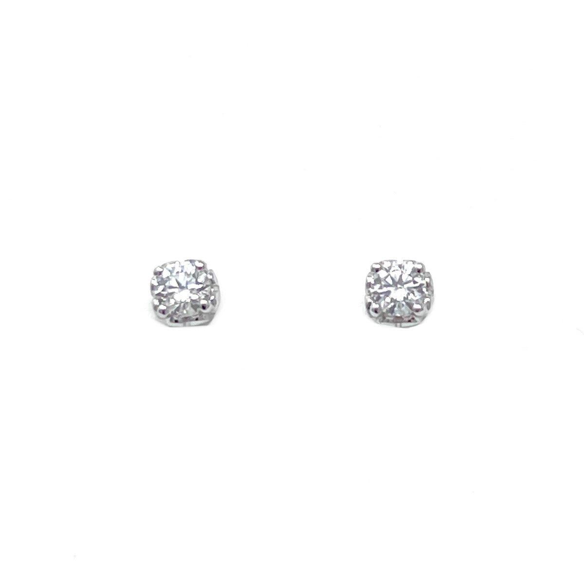 Polello Light Point Earrings in White Gold 3292 ct 0.38