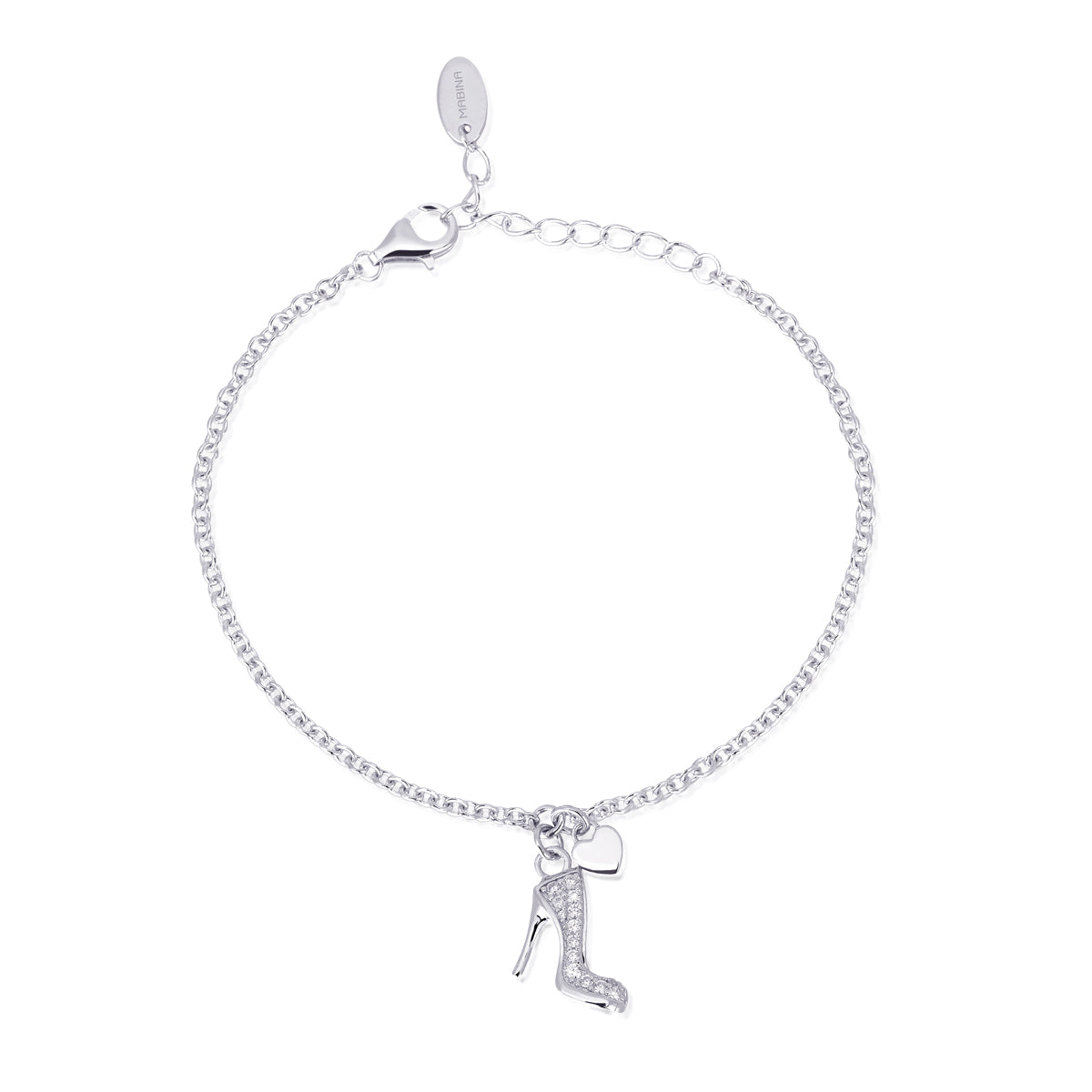 Maiocchi Silver Bracciale Scarpetta Argento e Zirconi