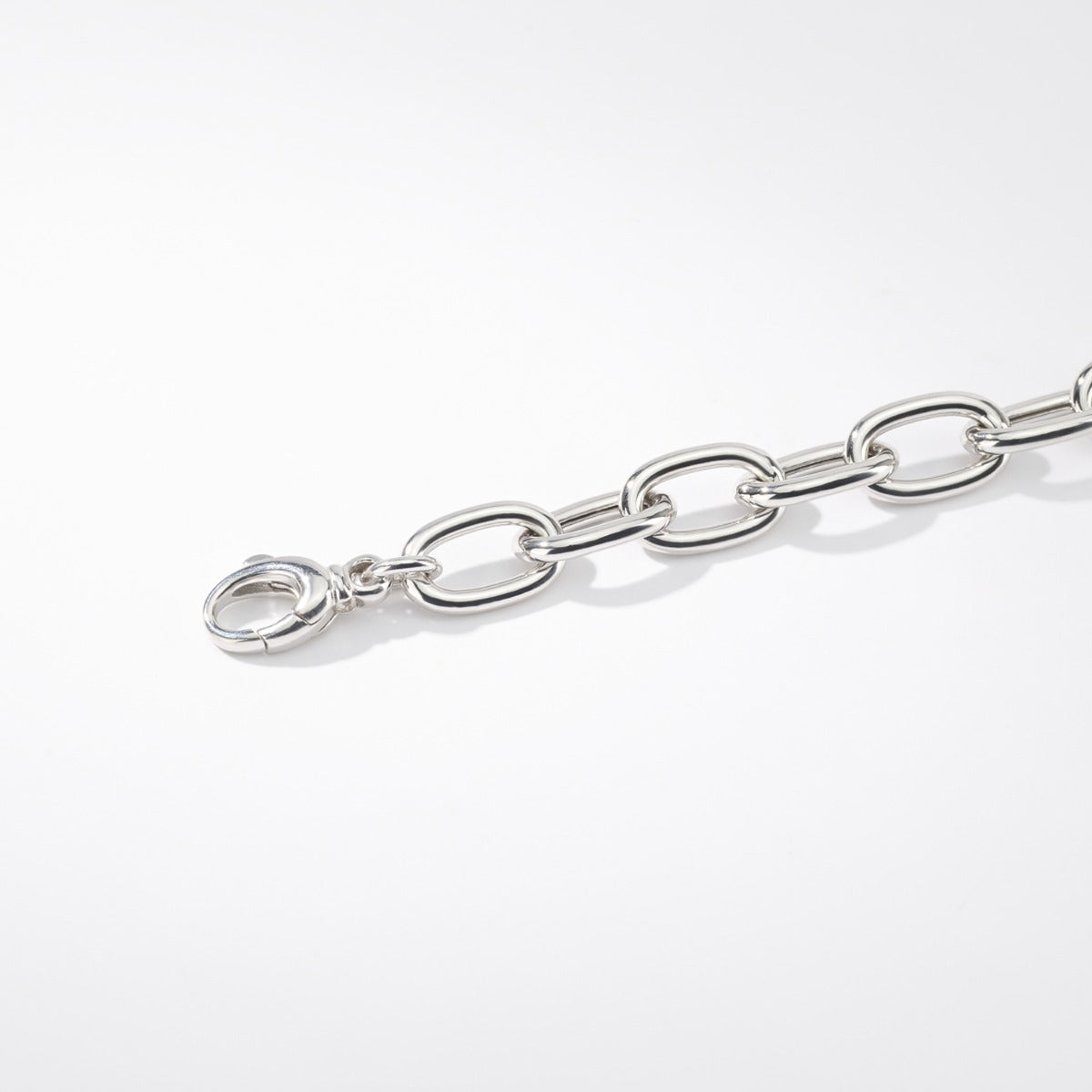  Maiocchi Silver Oval Link Bracelet Silver