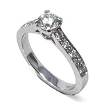 solitaire ring 0.50 ct and VS1+ 0.30