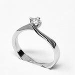  solitaire ring 0.25 ct G VVS